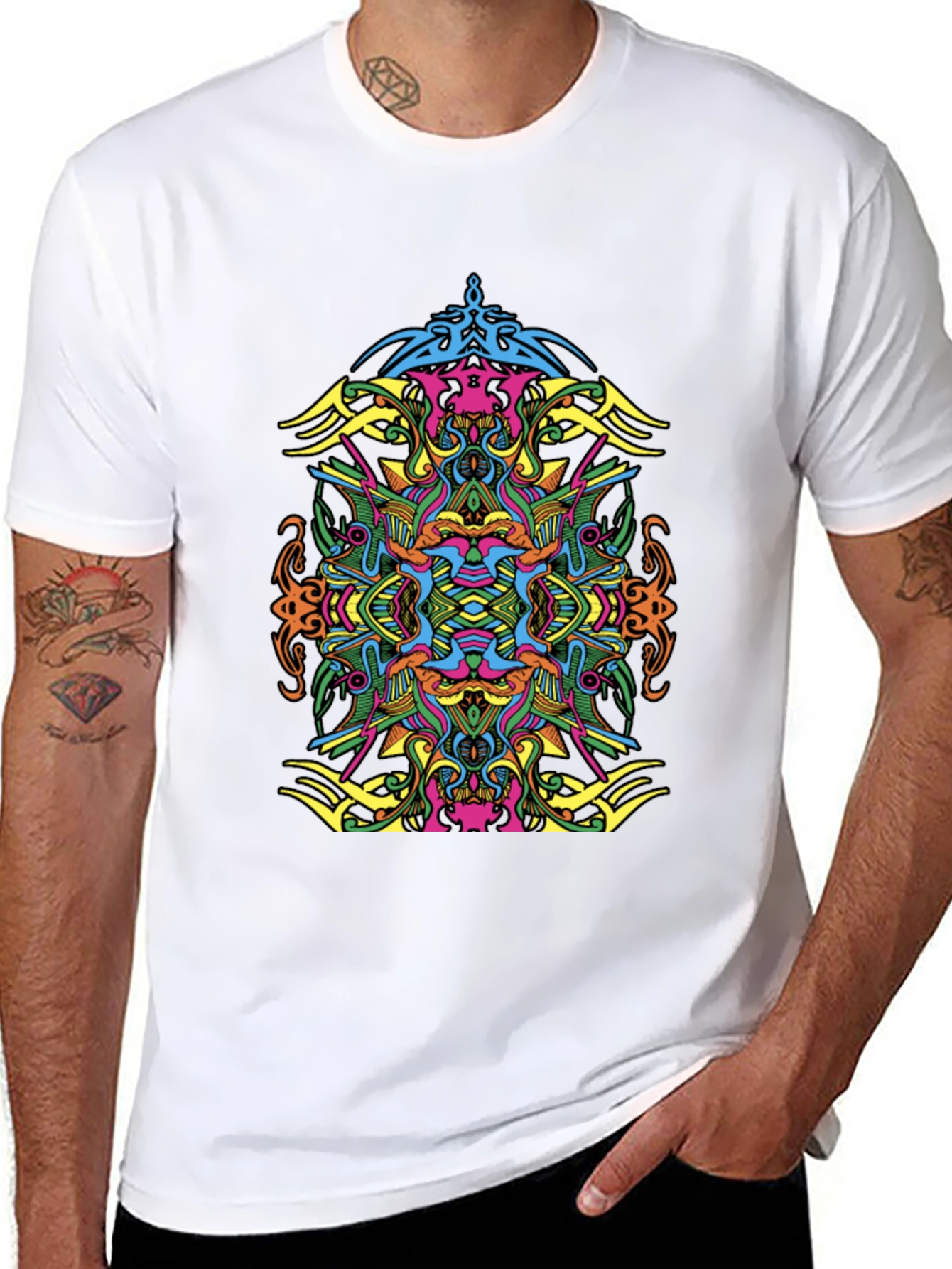 Psychedelic Art Black T-Shirt