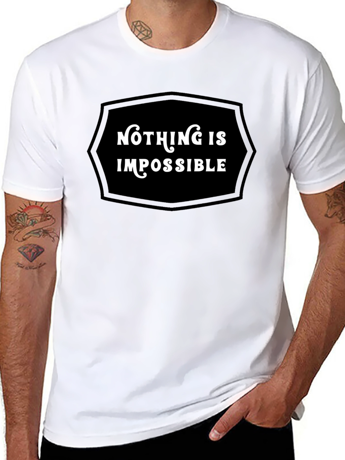 Nothing Is Impossible Graphic Tee - Motivational Shirt