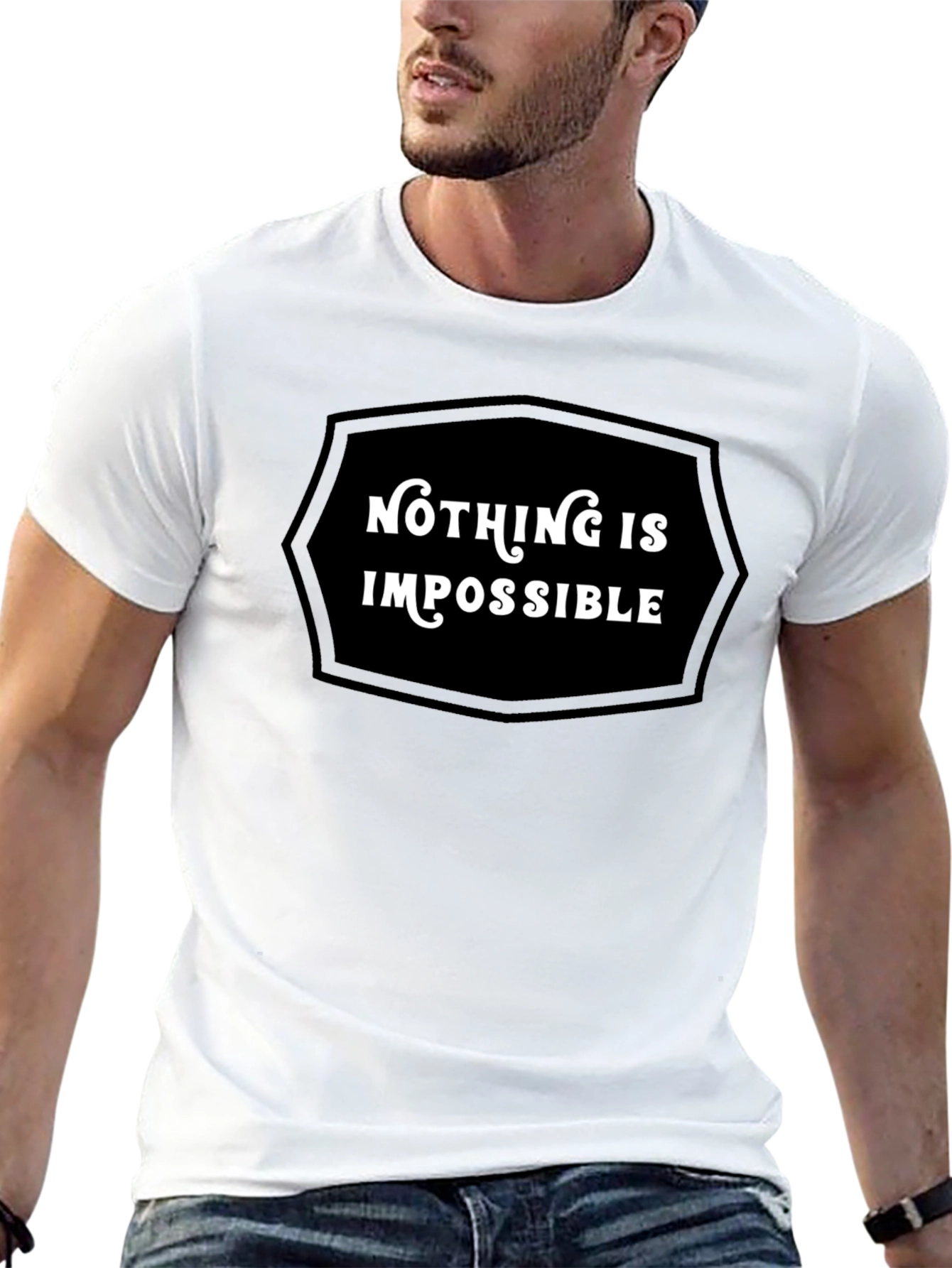 Nothing Is Impossible Graphic Tee - Motivational Shirt