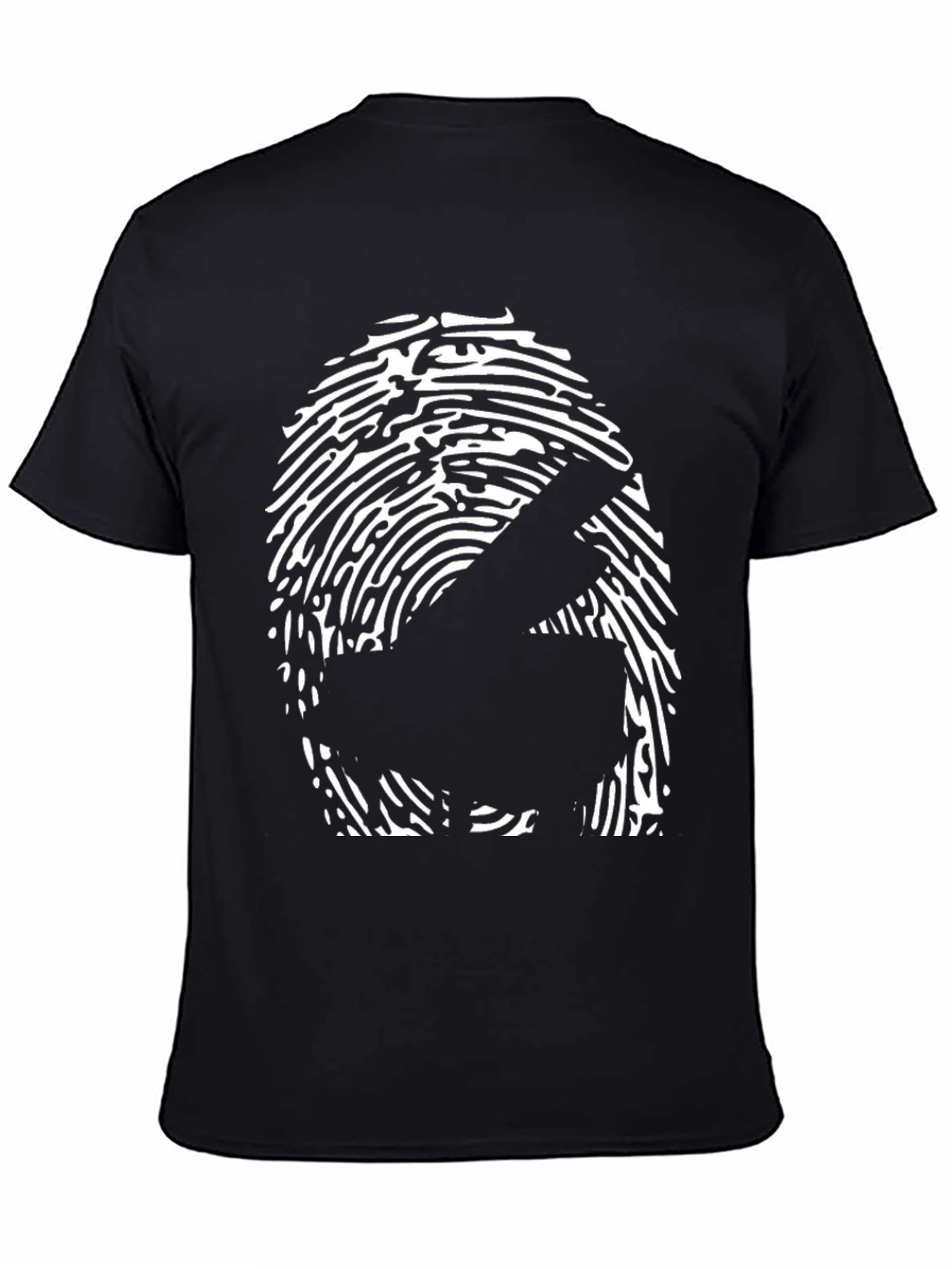 Piano Fingerprint Graphic Tee - Music Lover Shirt