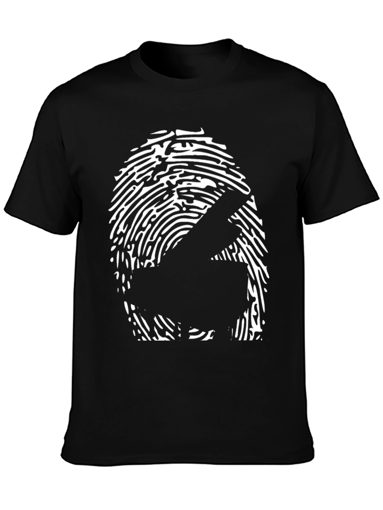 Piano Fingerprint Graphic Tee - Music Lover Shirt