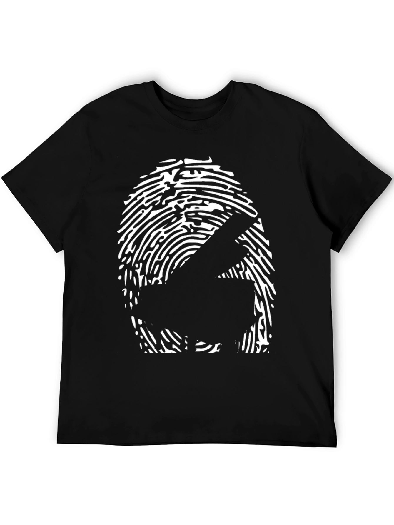 Piano Fingerprint Graphic Tee - Music Lover Shirt
