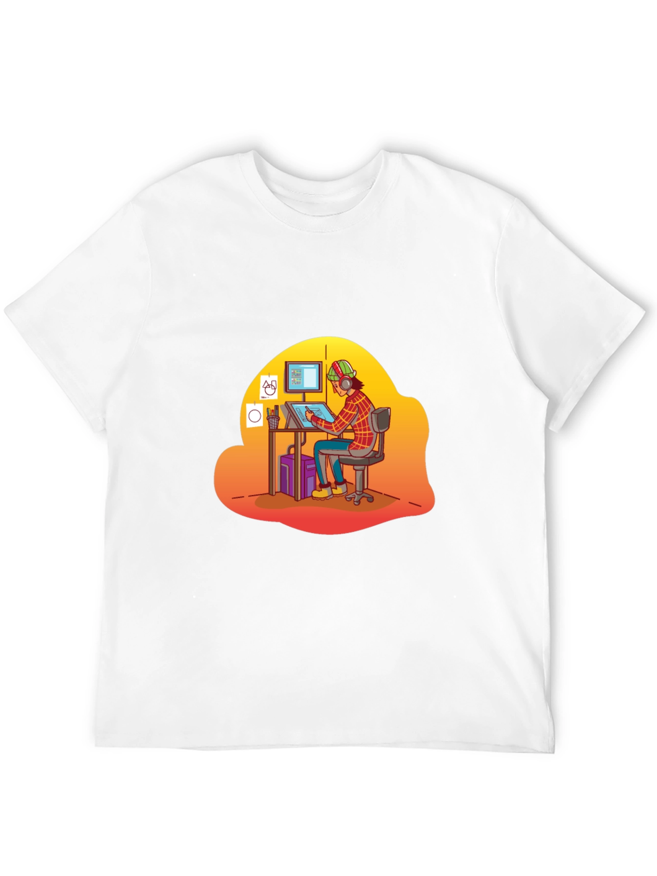 Cartoon Artist Graphic Tee