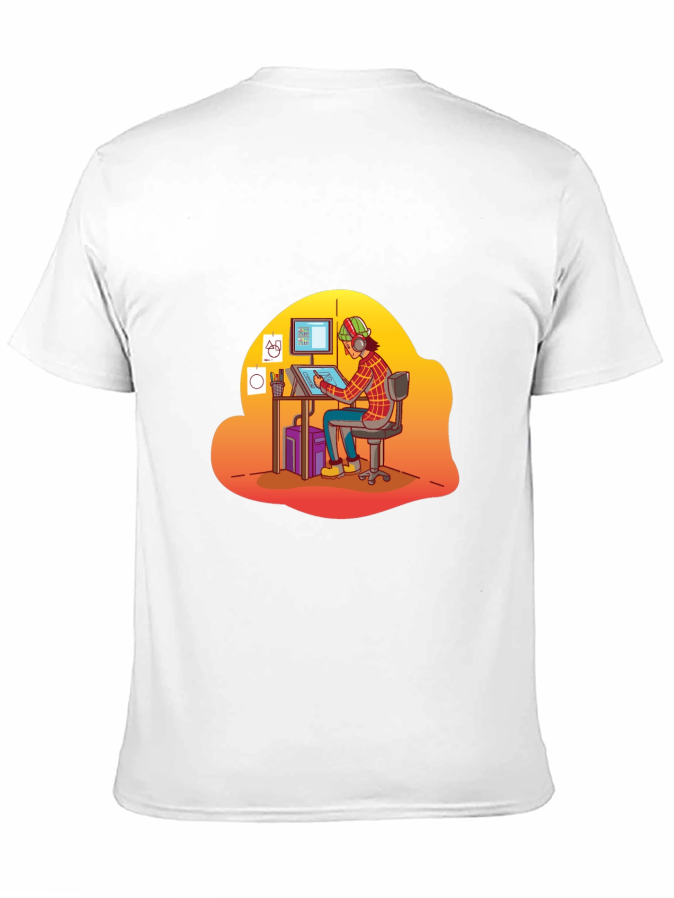 Cartoon Artist Graphic Tee