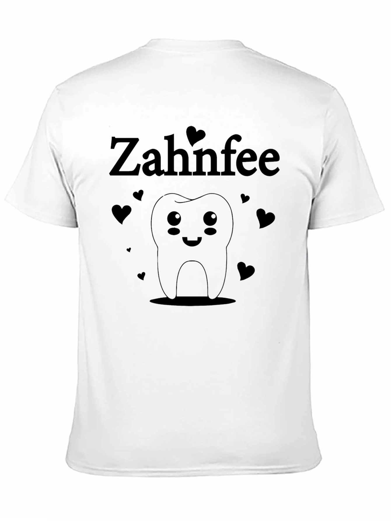 Zahnfee Tooth Fairy Graphic Tee - Black Cotton T-Shirt