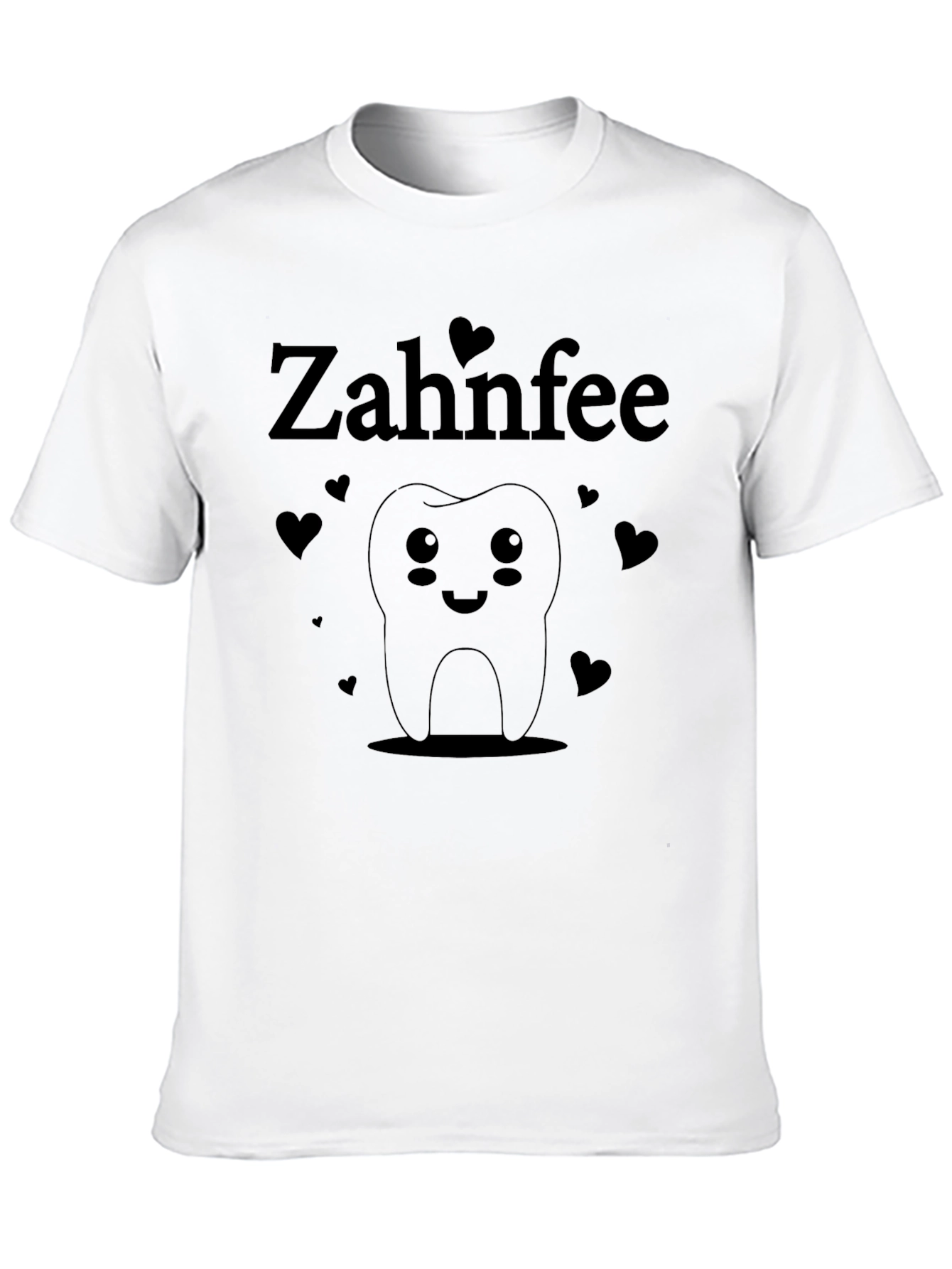 Zahnfee Tooth Fairy Graphic Tee - Black Cotton T-Shirt