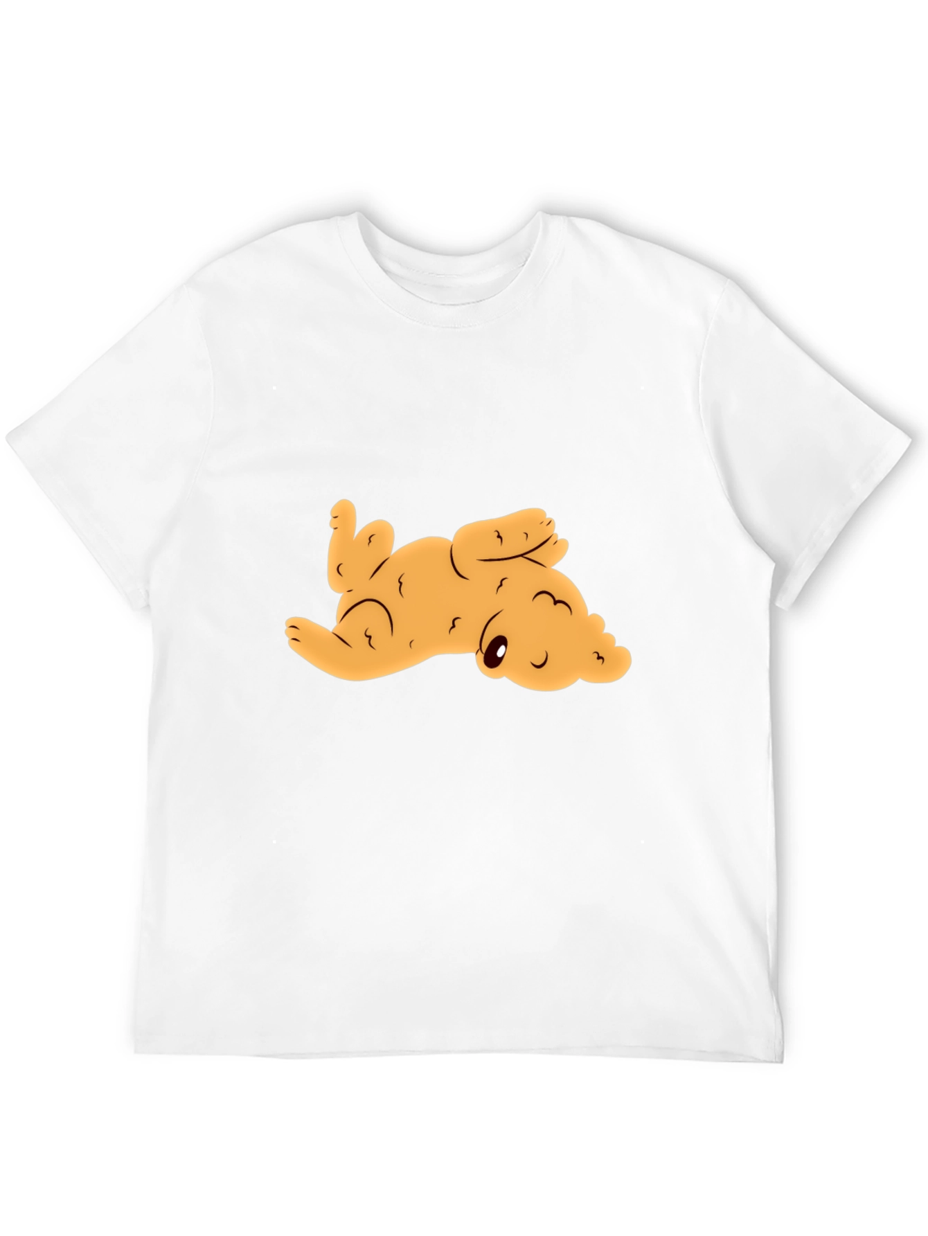 Cute Puppy Graphic Tee - Black