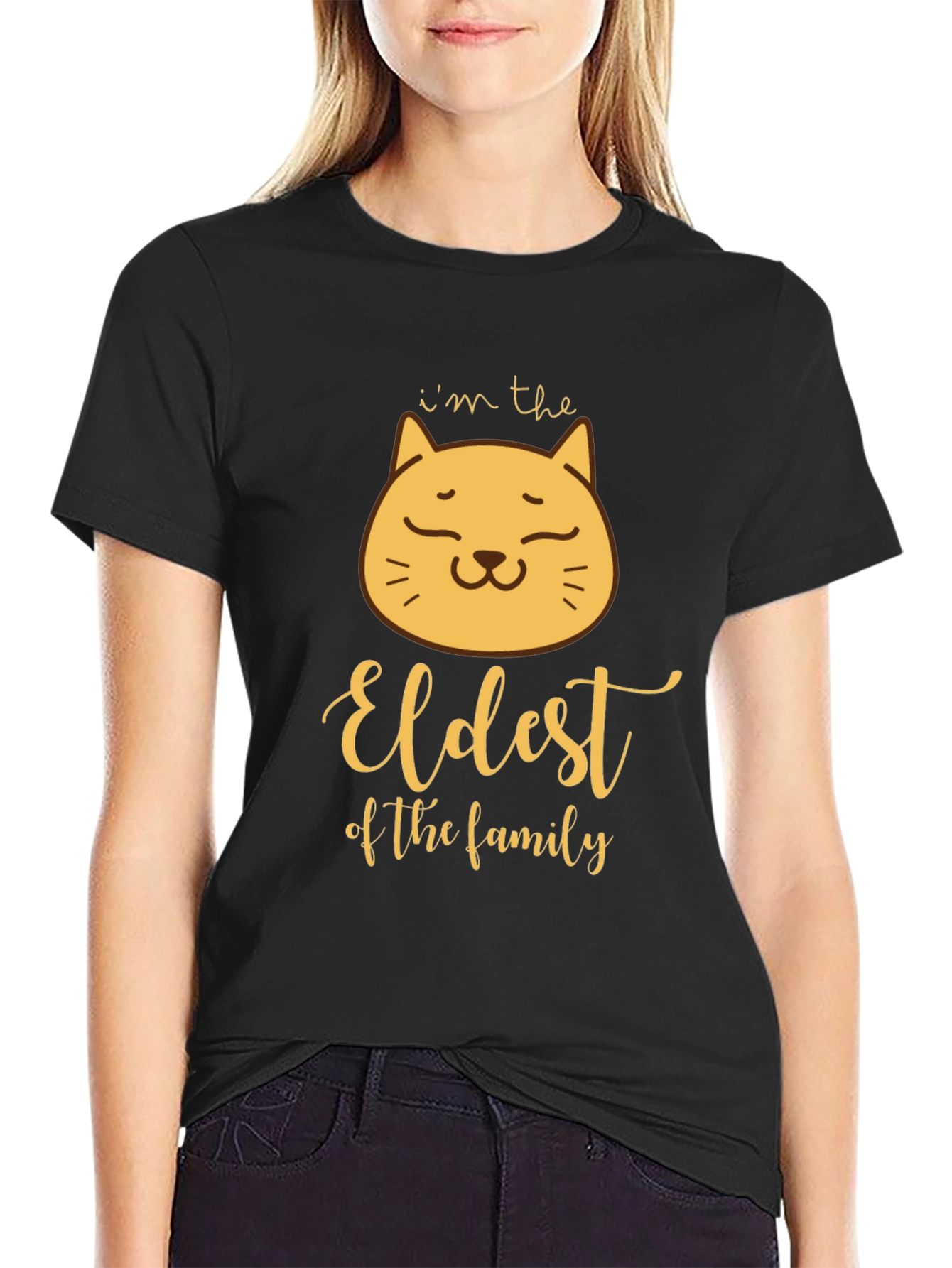 Eldest Cat Family T-Shirt - Funny Cat Lover Tee