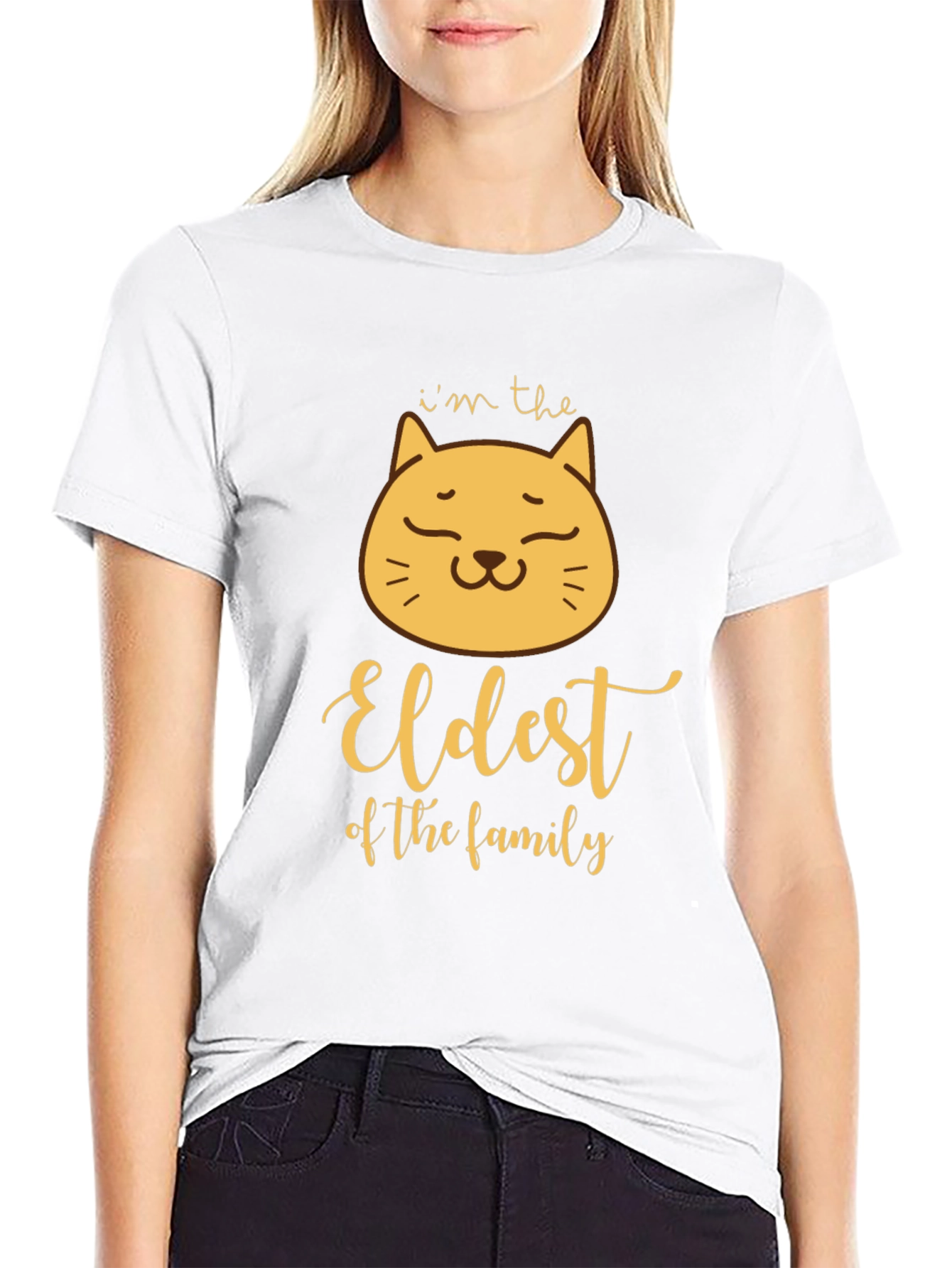 Eldest Cat Family T-Shirt - Funny Cat Lover Tee