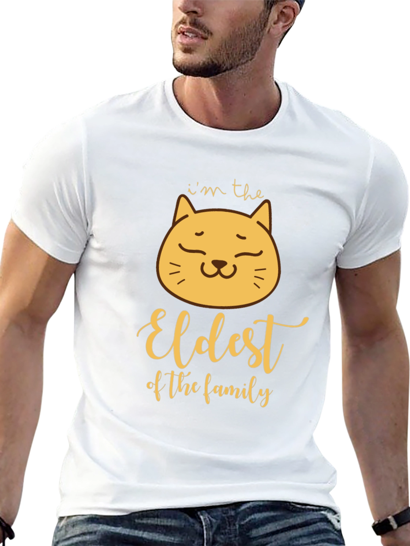 Eldest Cat Family T-Shirt - Funny Cat Lover Tee