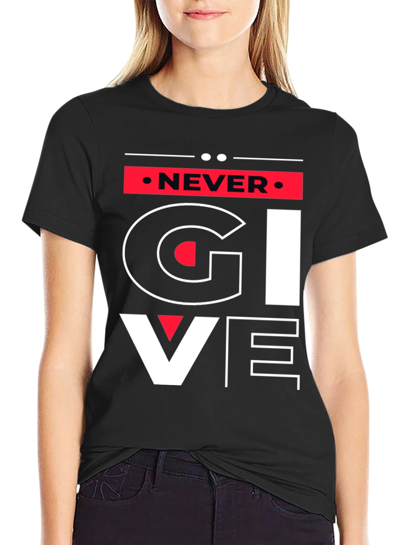 Never Give Up Graphic Tee