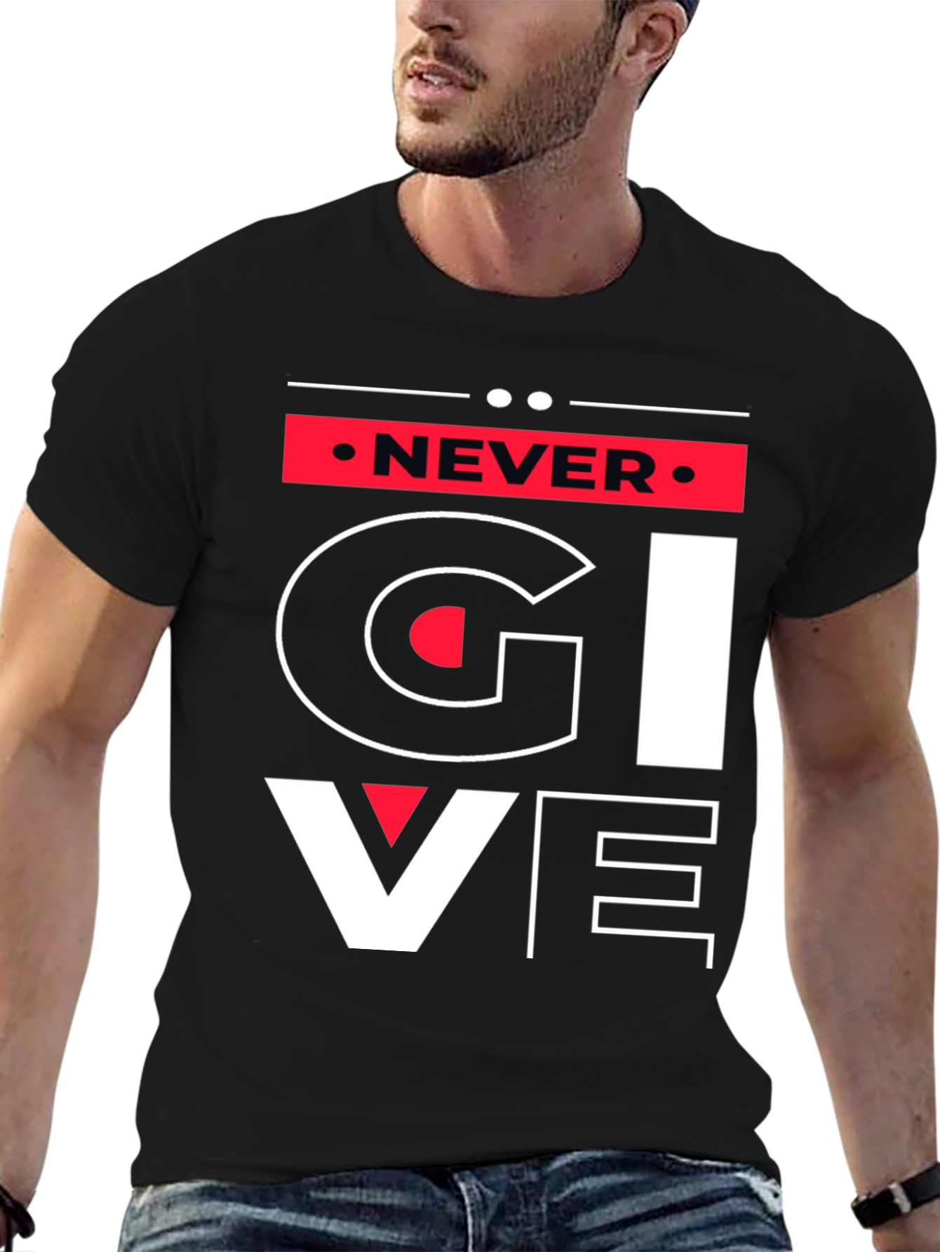 Never Give Up Graphic Tee
