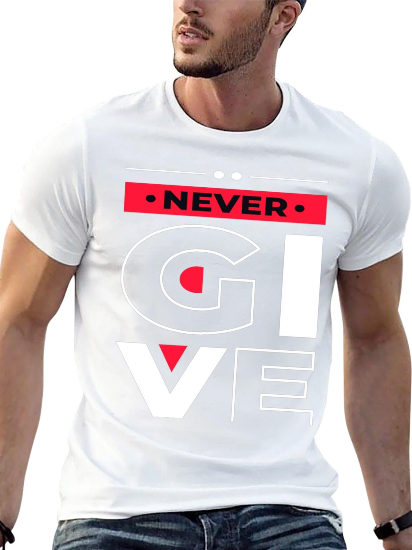 Never Give Up Graphic Tee