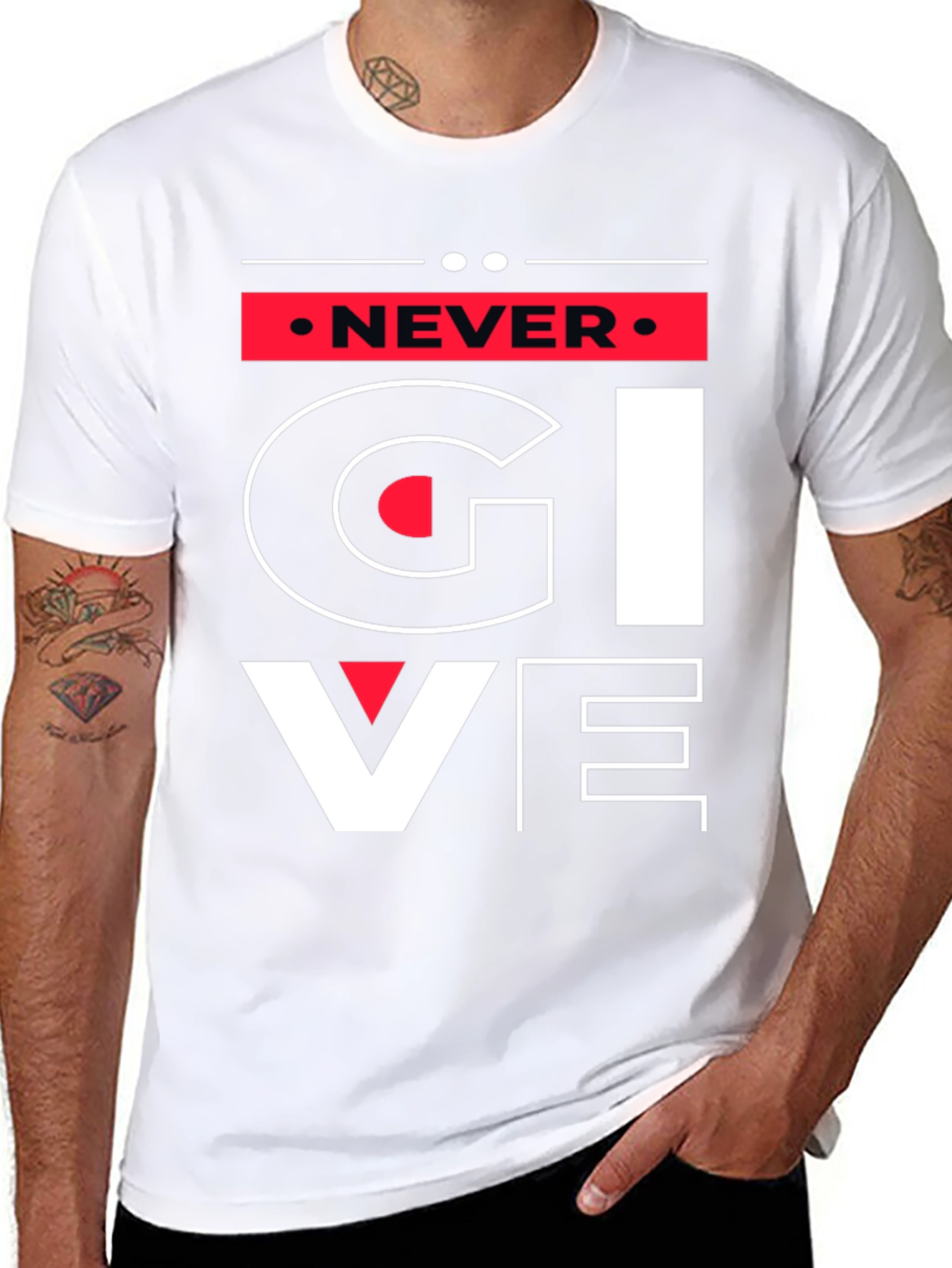 Never Give Up Graphic Tee