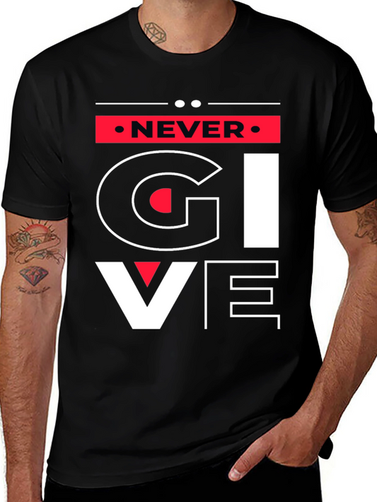 Never Give Up Graphic Tee