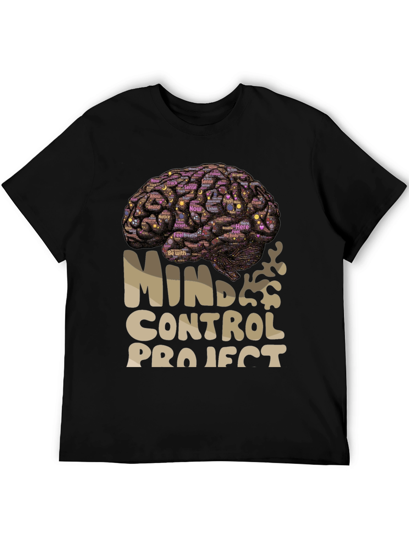 Mind Control Project Brain Graphic T-Shirt
