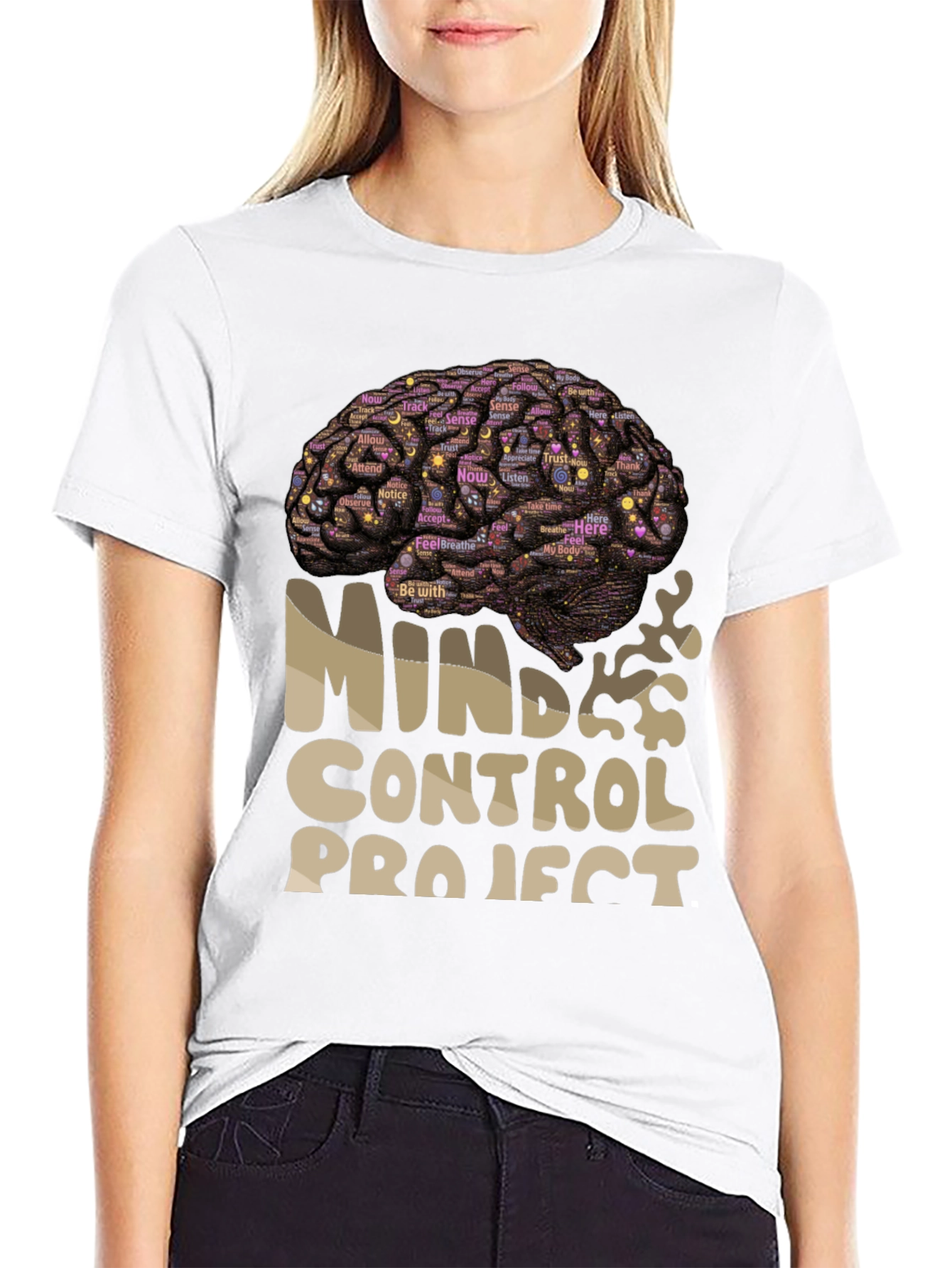 Mind Control Project Brain Graphic T-Shirt