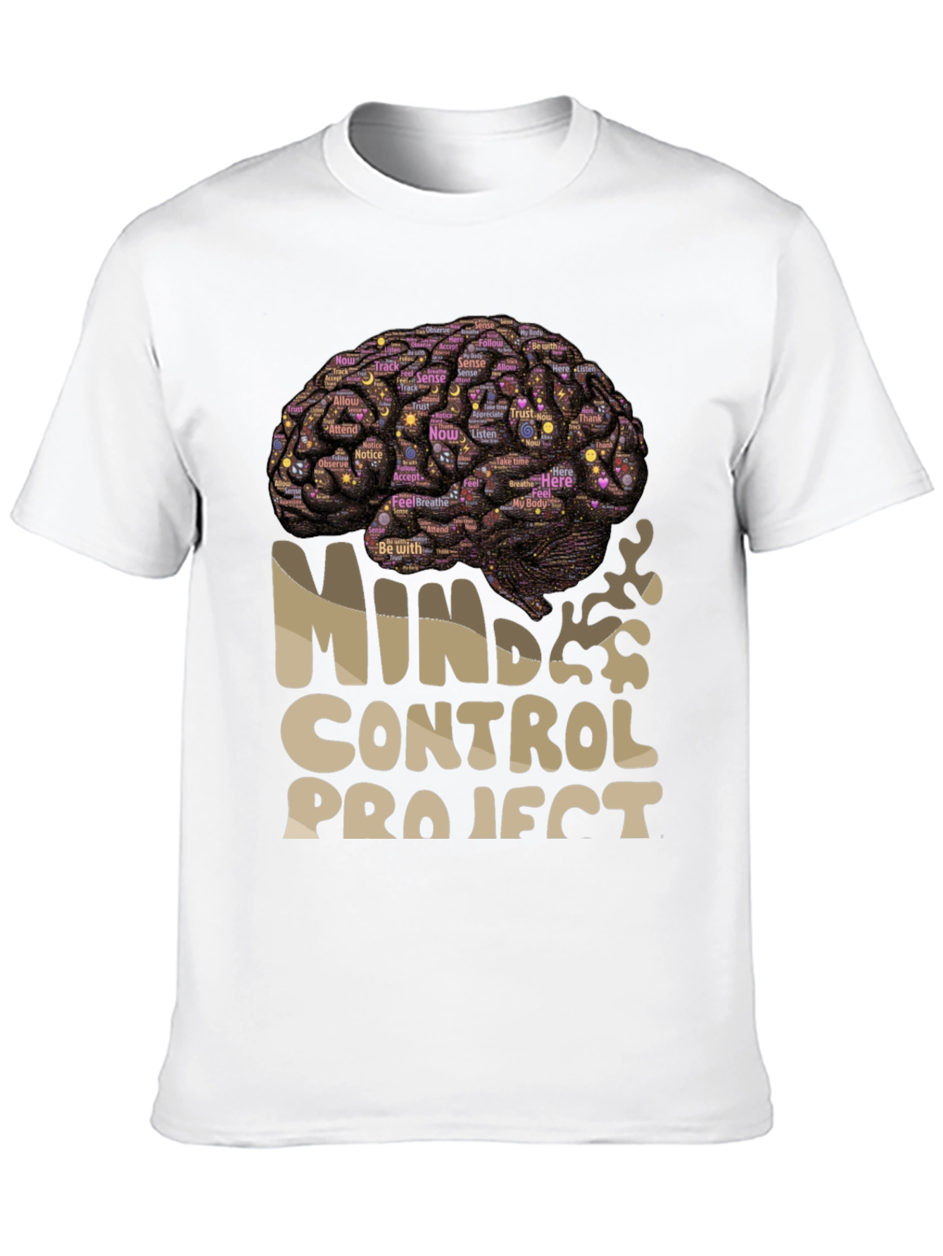 Mind Control Project Brain Graphic T-Shirt