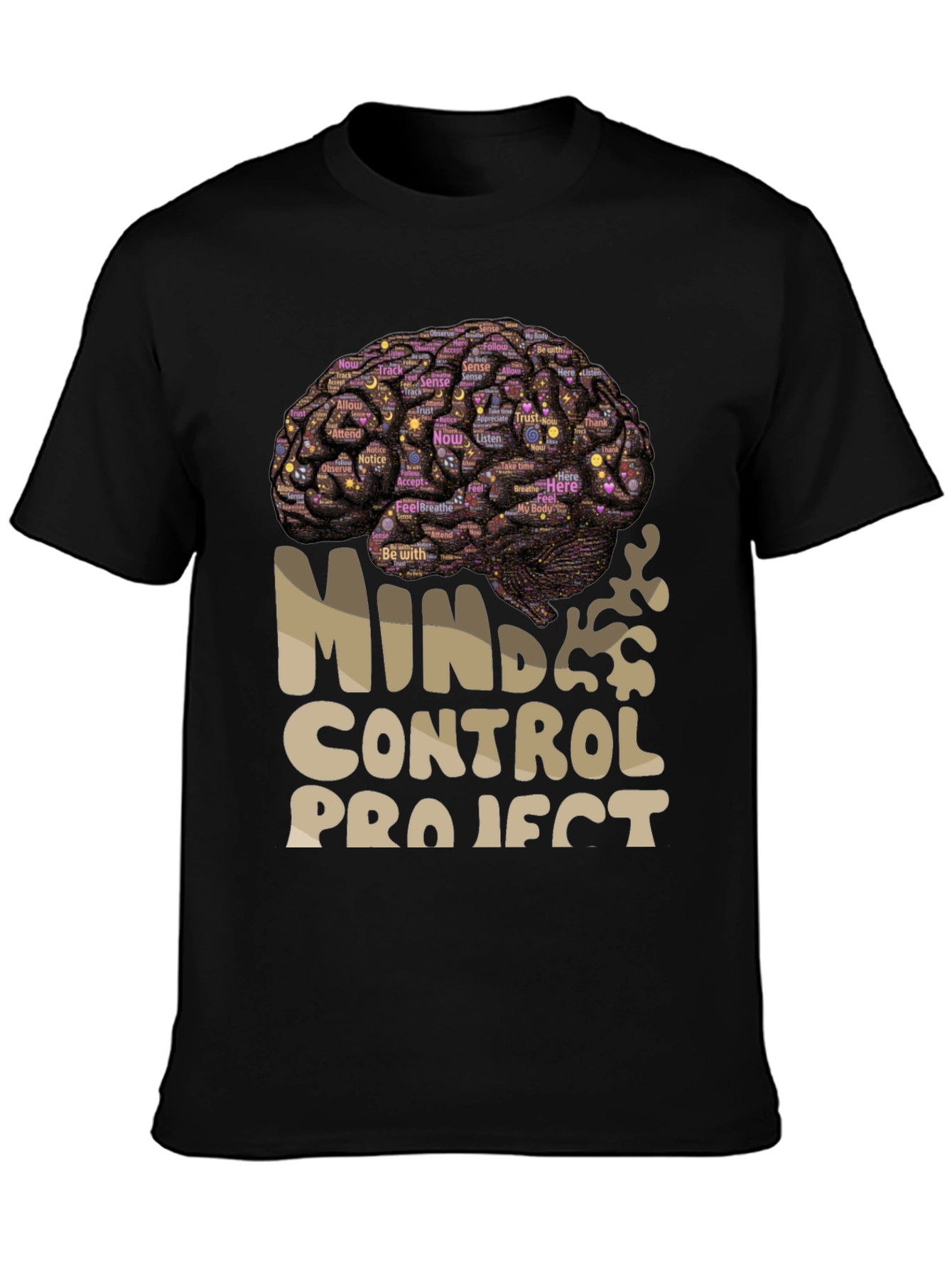 Mind Control Project Brain Graphic T-Shirt