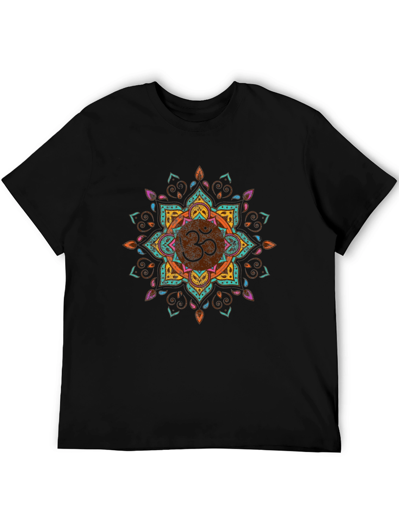 Om Mandala Graphic T-Shirt - Black
