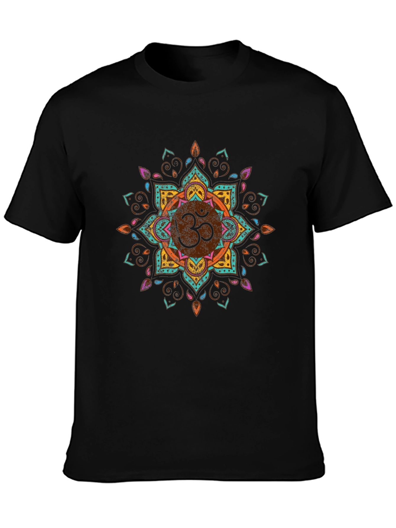 Om Mandala Graphic T-Shirt - Black