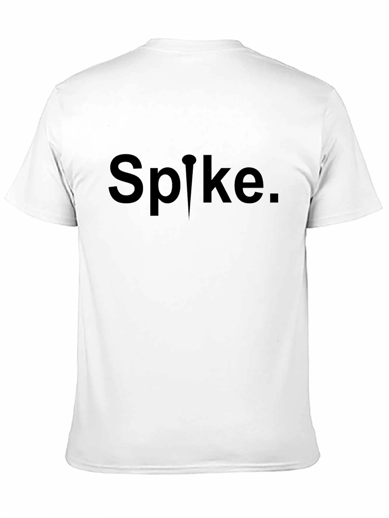 Spike Graphic Tee - Black Cotton Casual Wear
