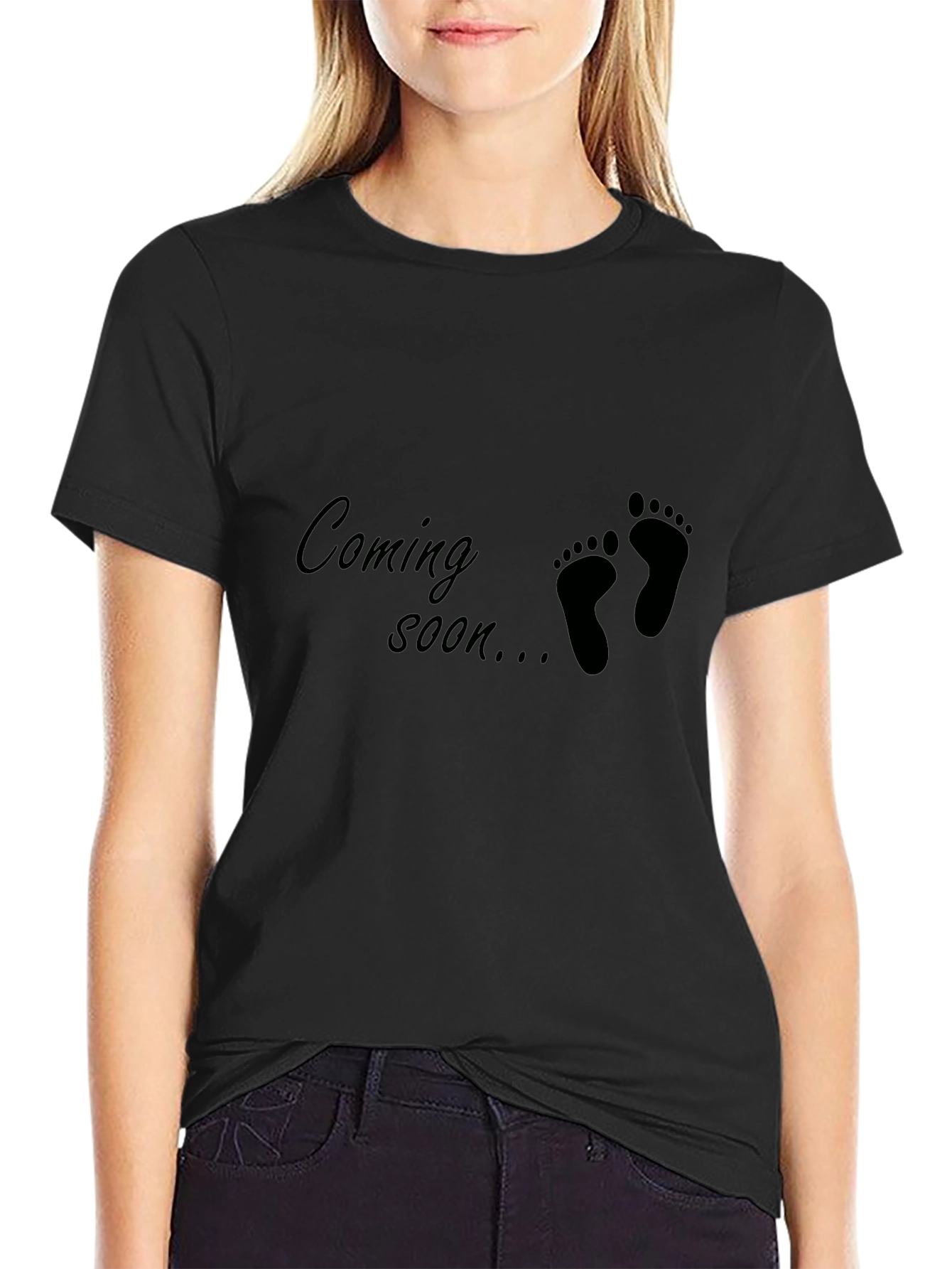 Coming Soon Baby Feet Graphic Tee - Unisex