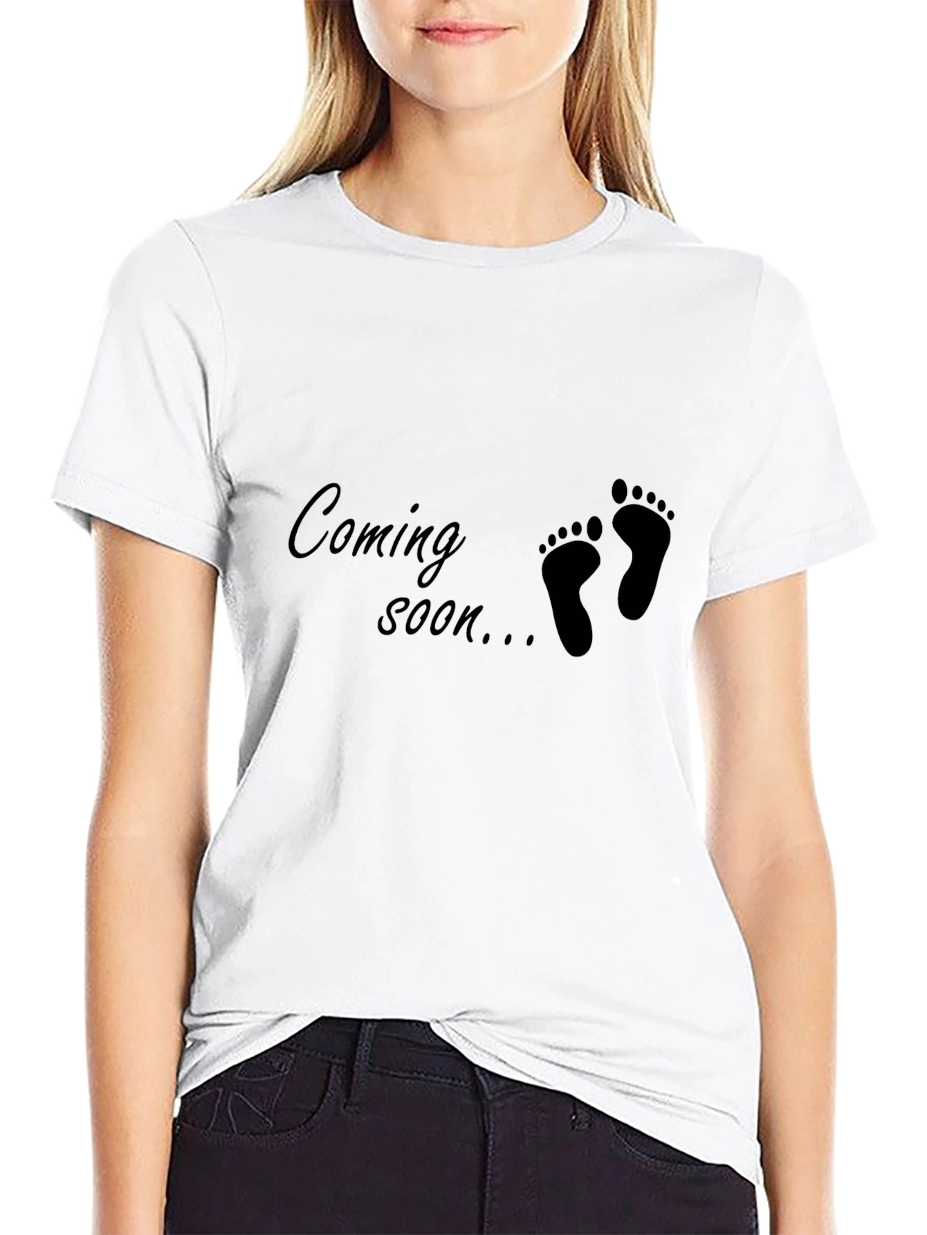 Coming Soon Baby Feet Graphic Tee - Unisex