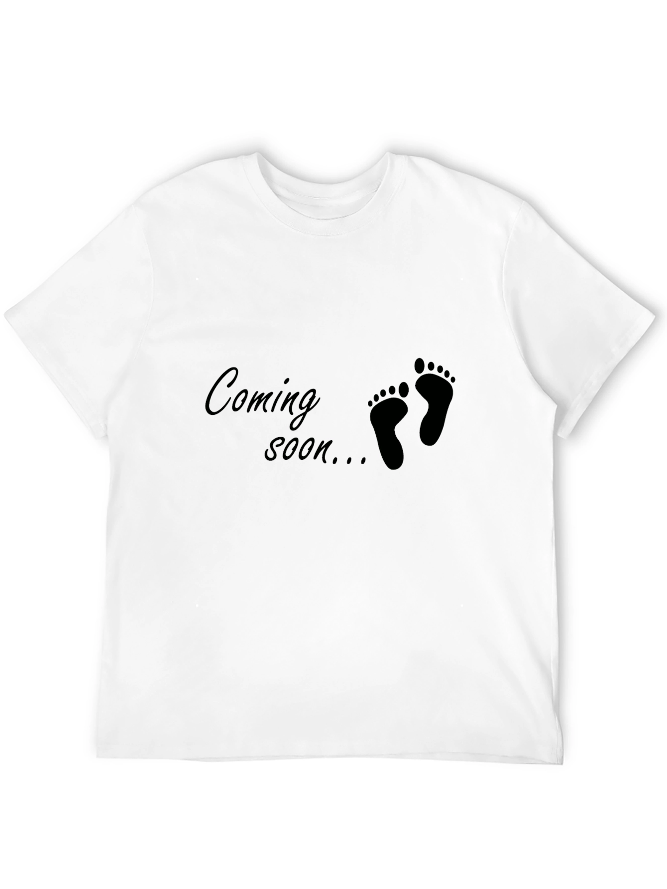 Coming Soon Baby Feet Graphic Tee - Unisex