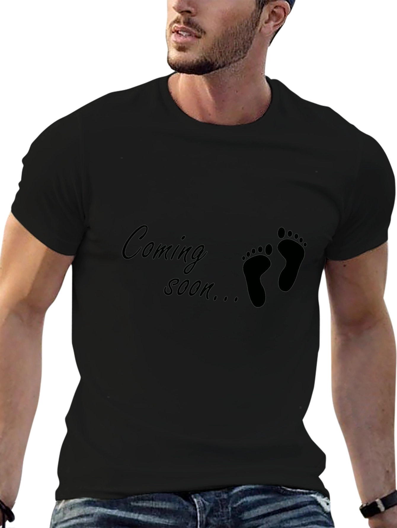 Coming Soon Baby Feet Graphic Tee - Unisex