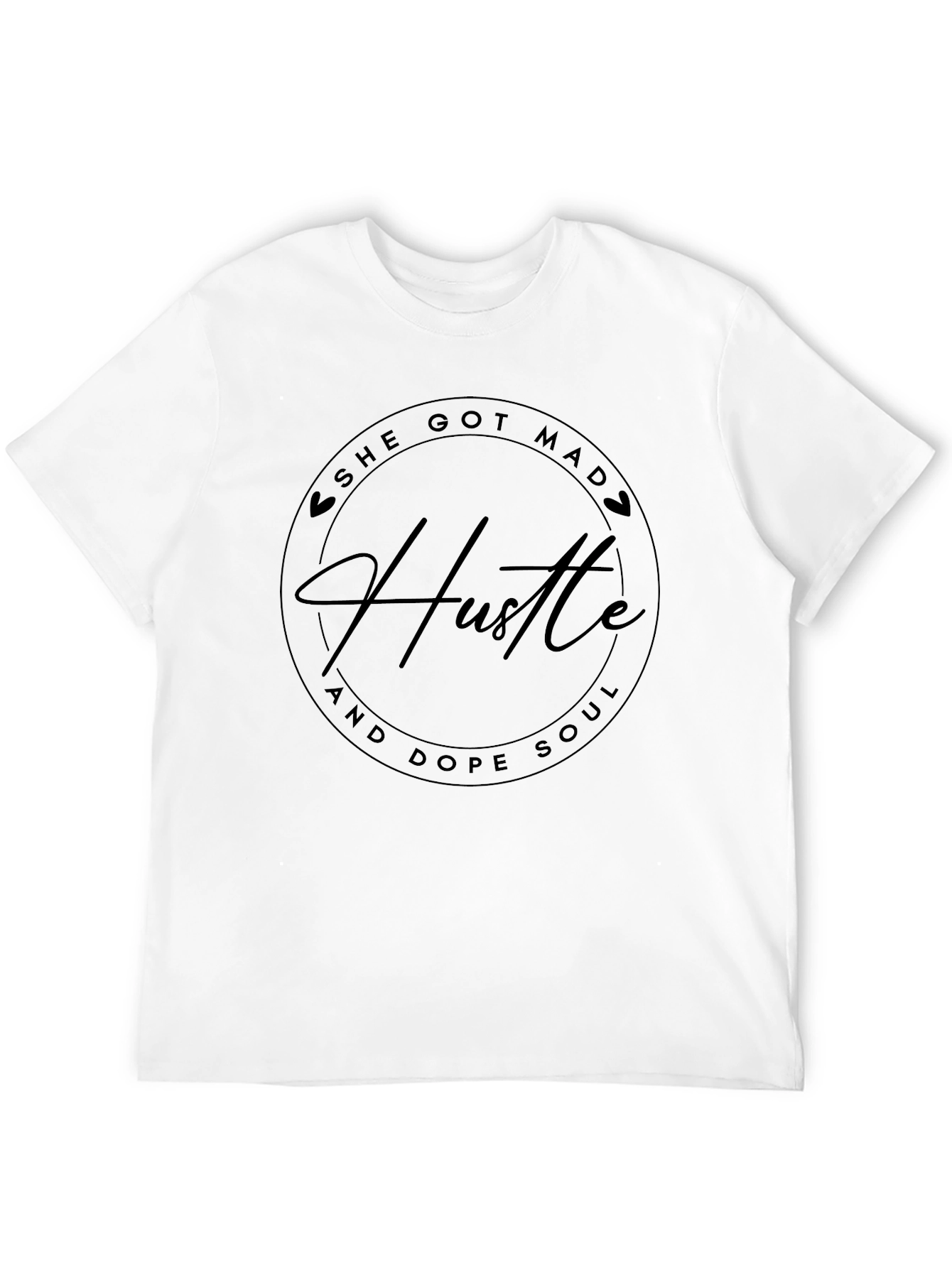 She Got Mad Hustle T-Shirt Black Graphic Tee