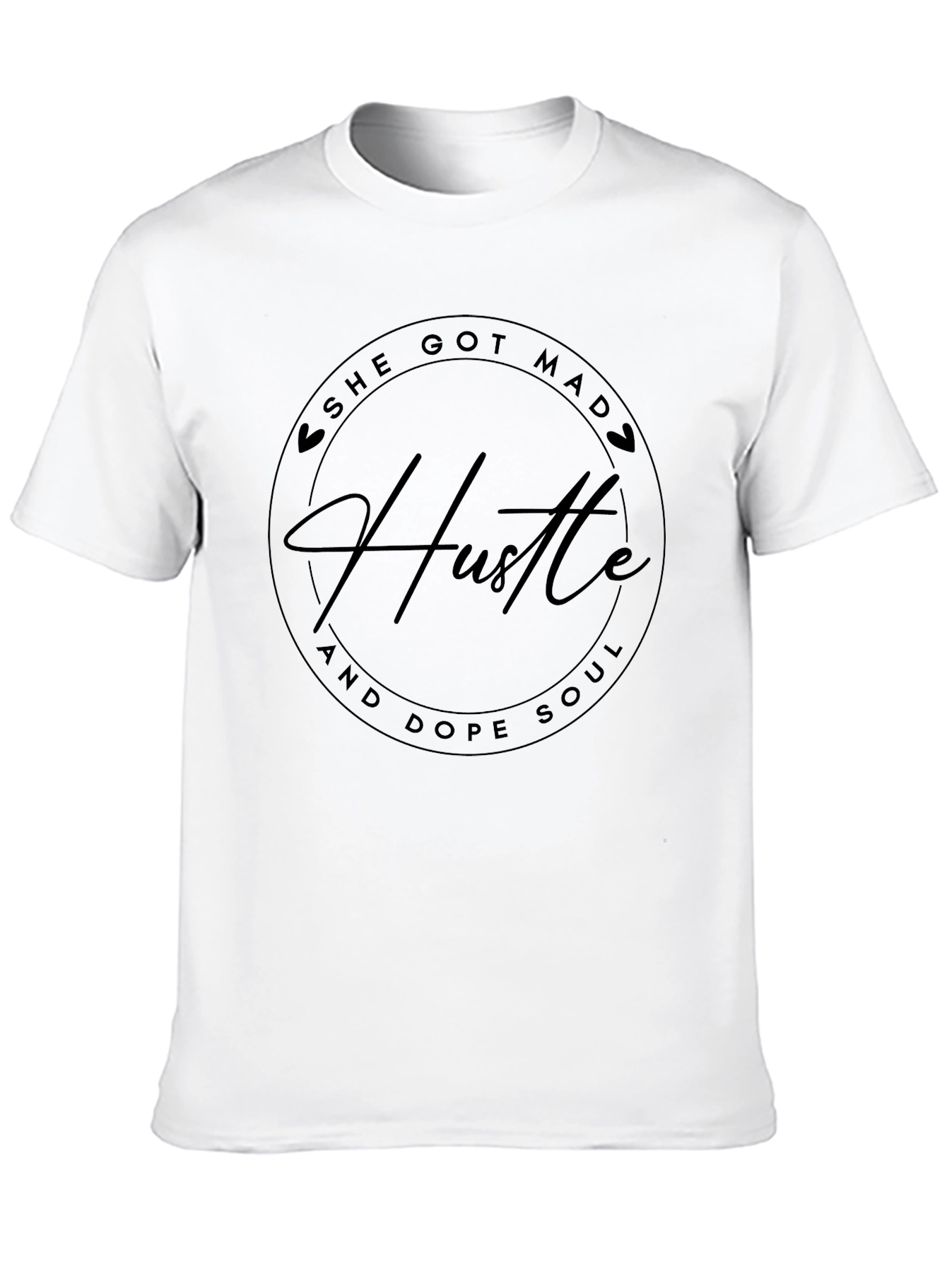 She Got Mad Hustle T-Shirt Black Graphic Tee
