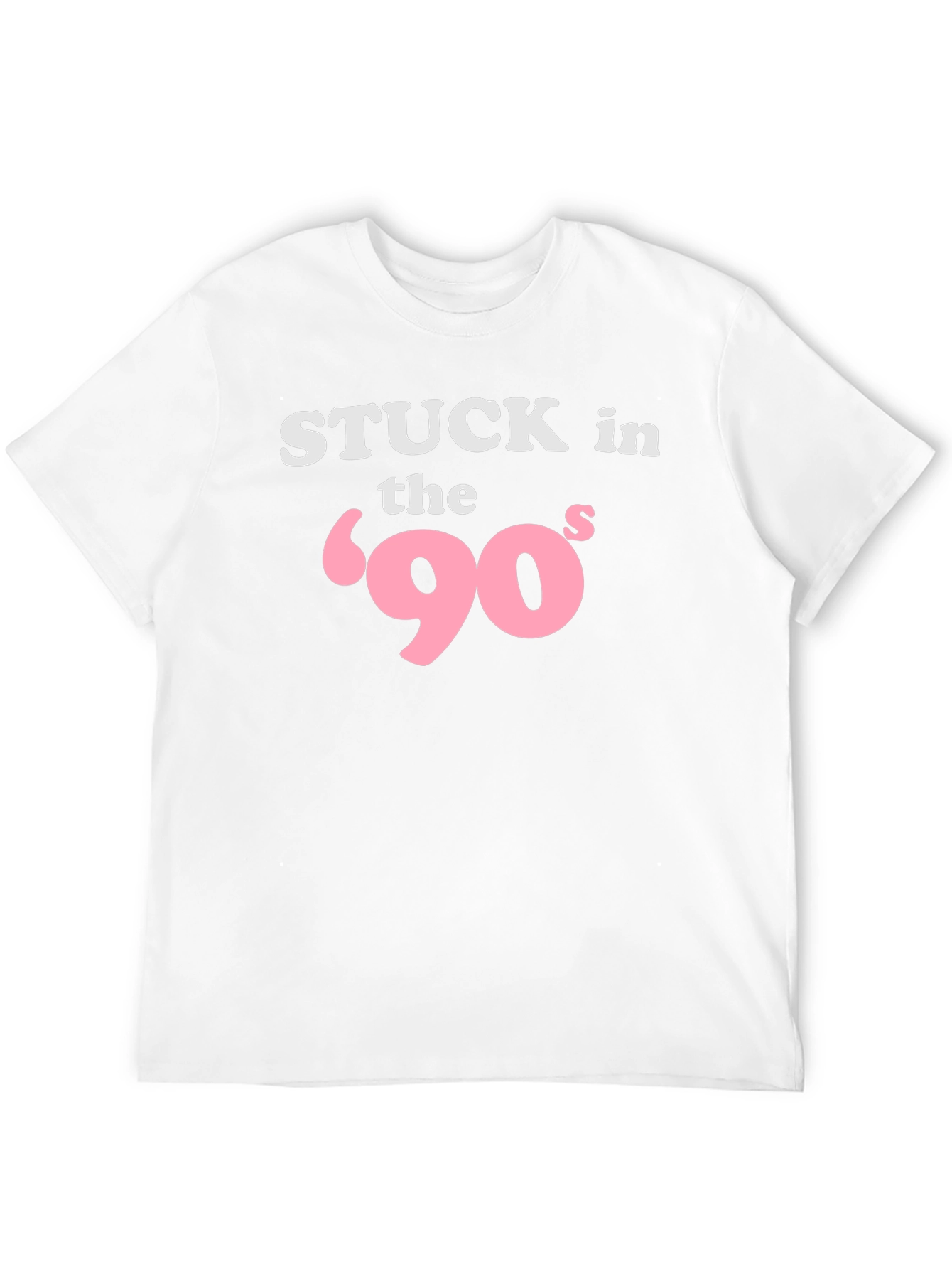 Stuck in the 90s Black T-Shirt - Retro Nostalgia