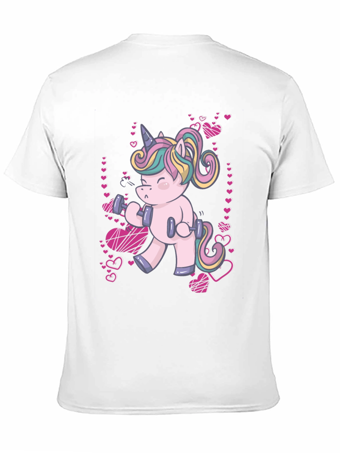 Unicorn Gym Workout Black T-Shirt