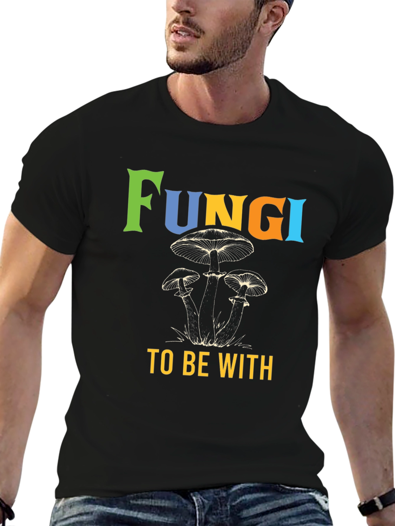 Fun-gi To Be With Mushroom Graphic Tee