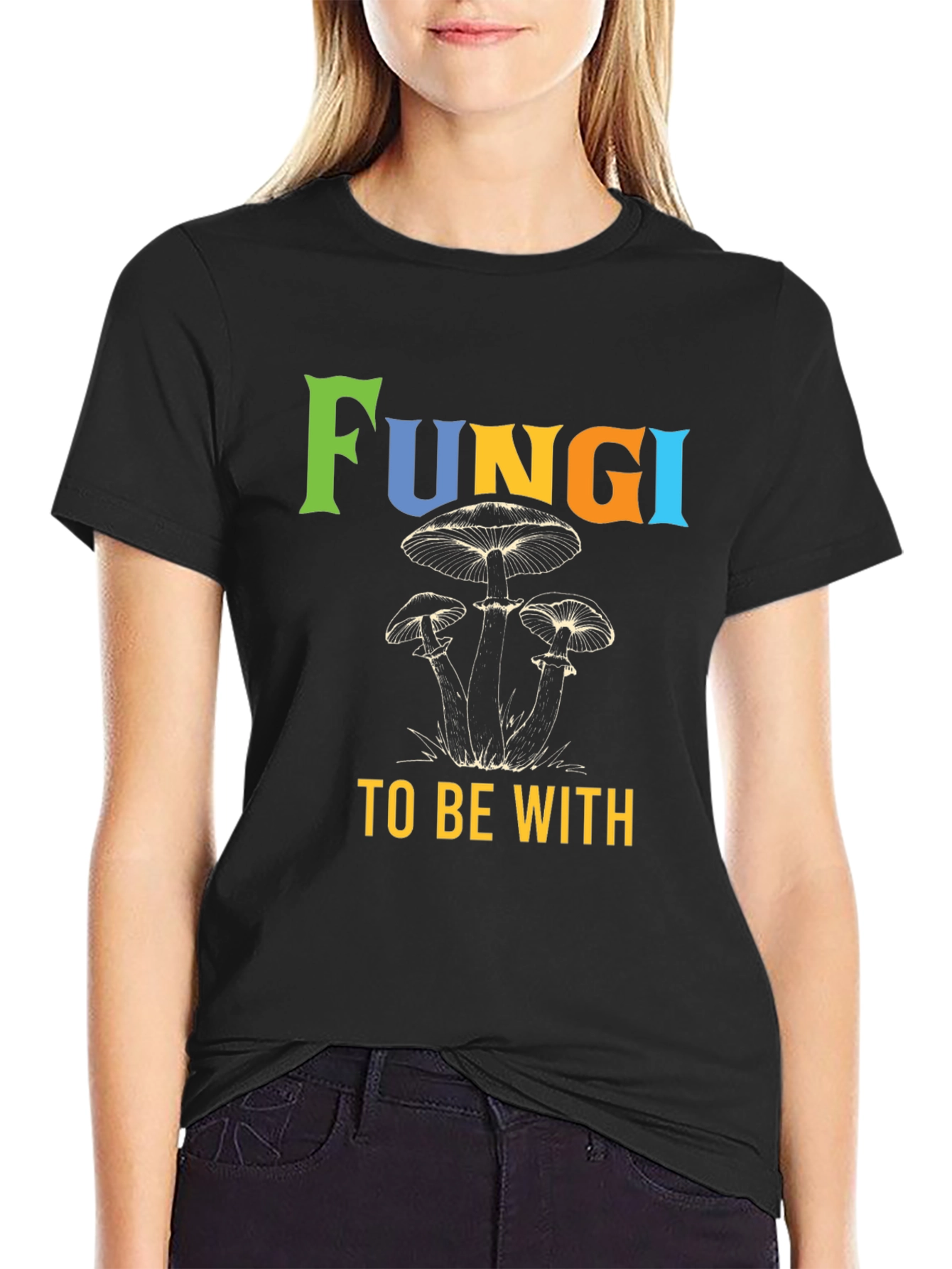 Fun-gi To Be With Mushroom Graphic Tee