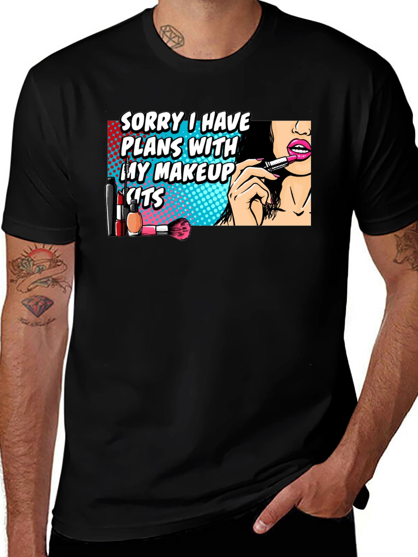 Makeup Plans T-Shirt - Fun Graphic Tee