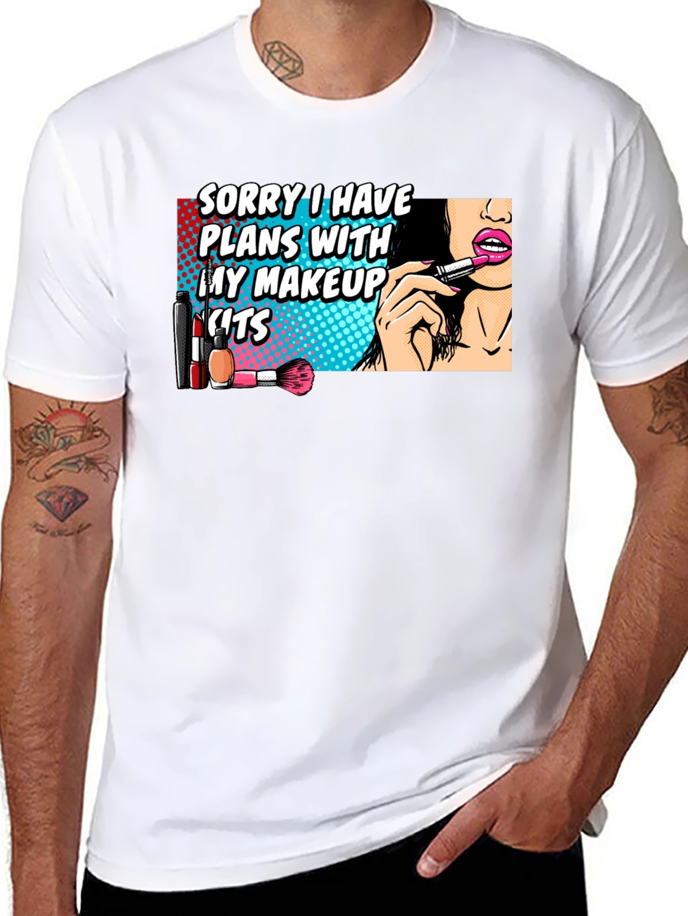 Makeup Plans T-Shirt - Fun Graphic Tee