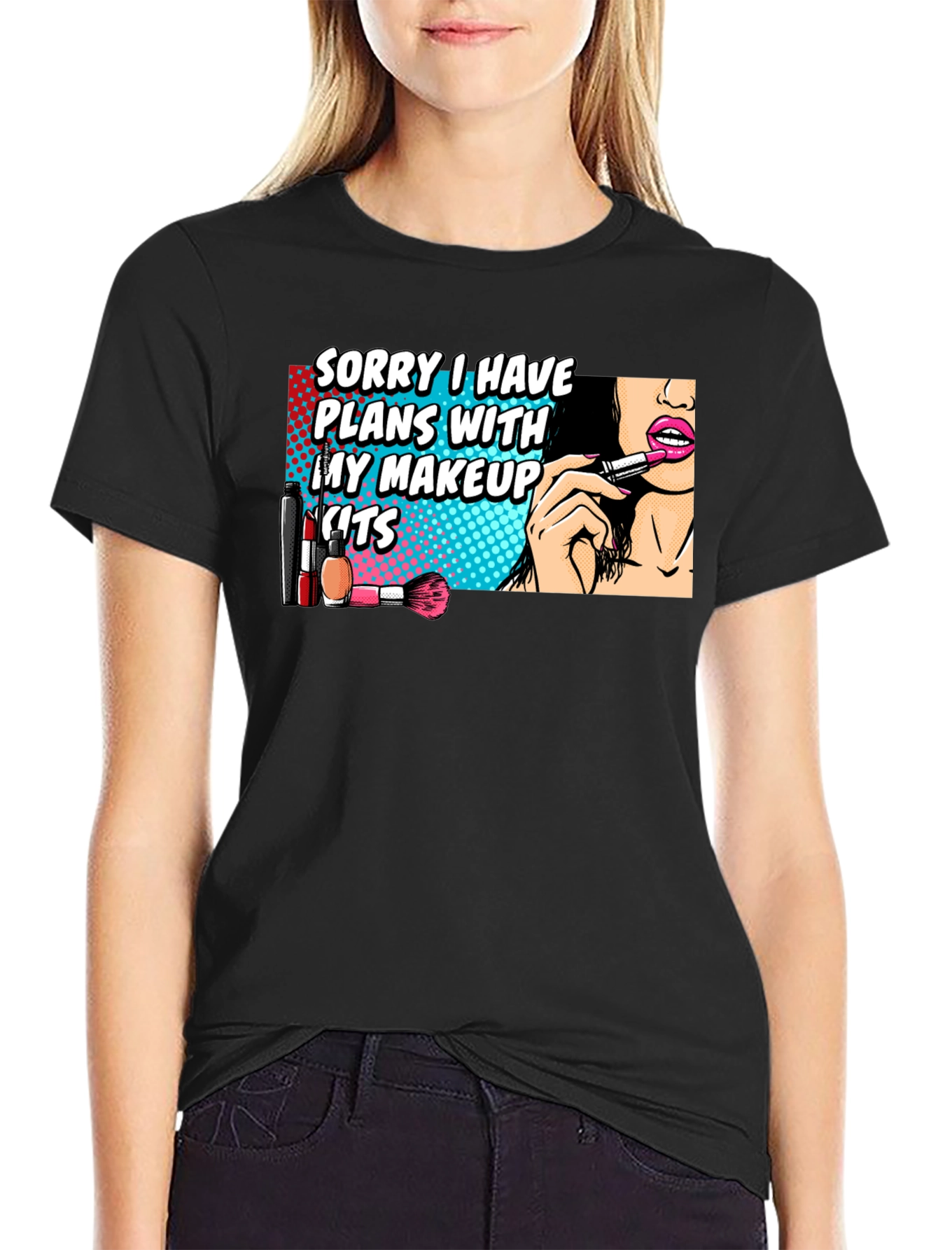 Makeup Plans T-Shirt - Fun Graphic Tee