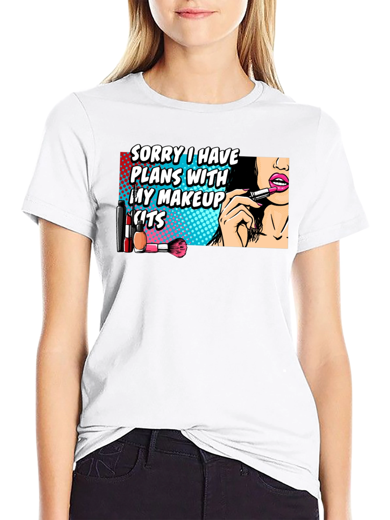 Makeup Plans T-Shirt - Fun Graphic Tee