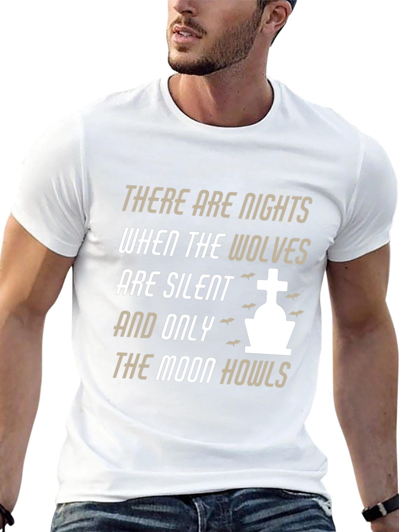 Wolf Moon Howls T-Shirt - Gothic Night Tee