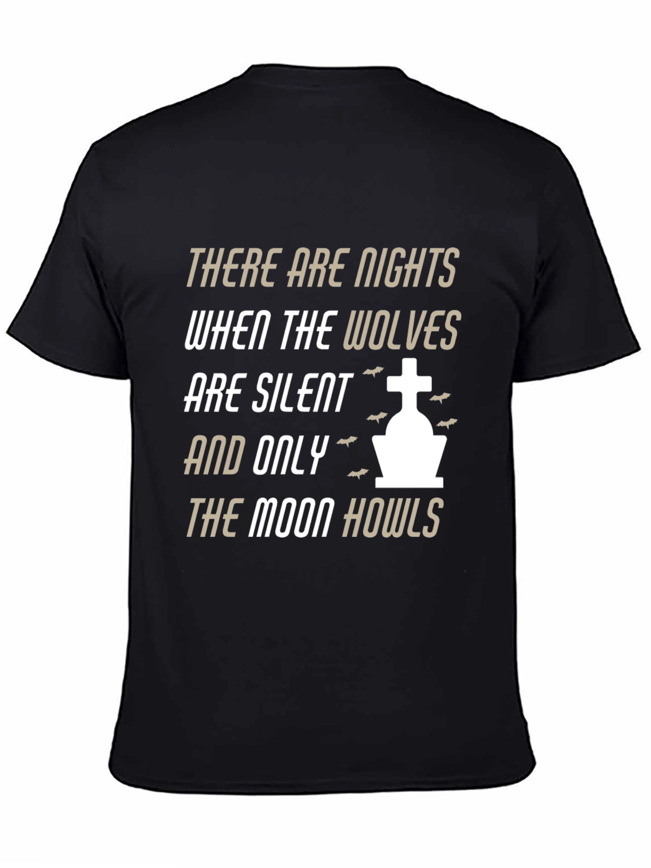 Wolf Moon Howls T-Shirt - Gothic Night Tee