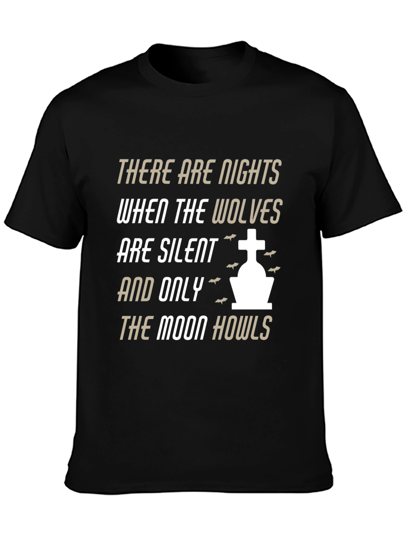 Wolf Moon Howls T-Shirt - Gothic Night Tee