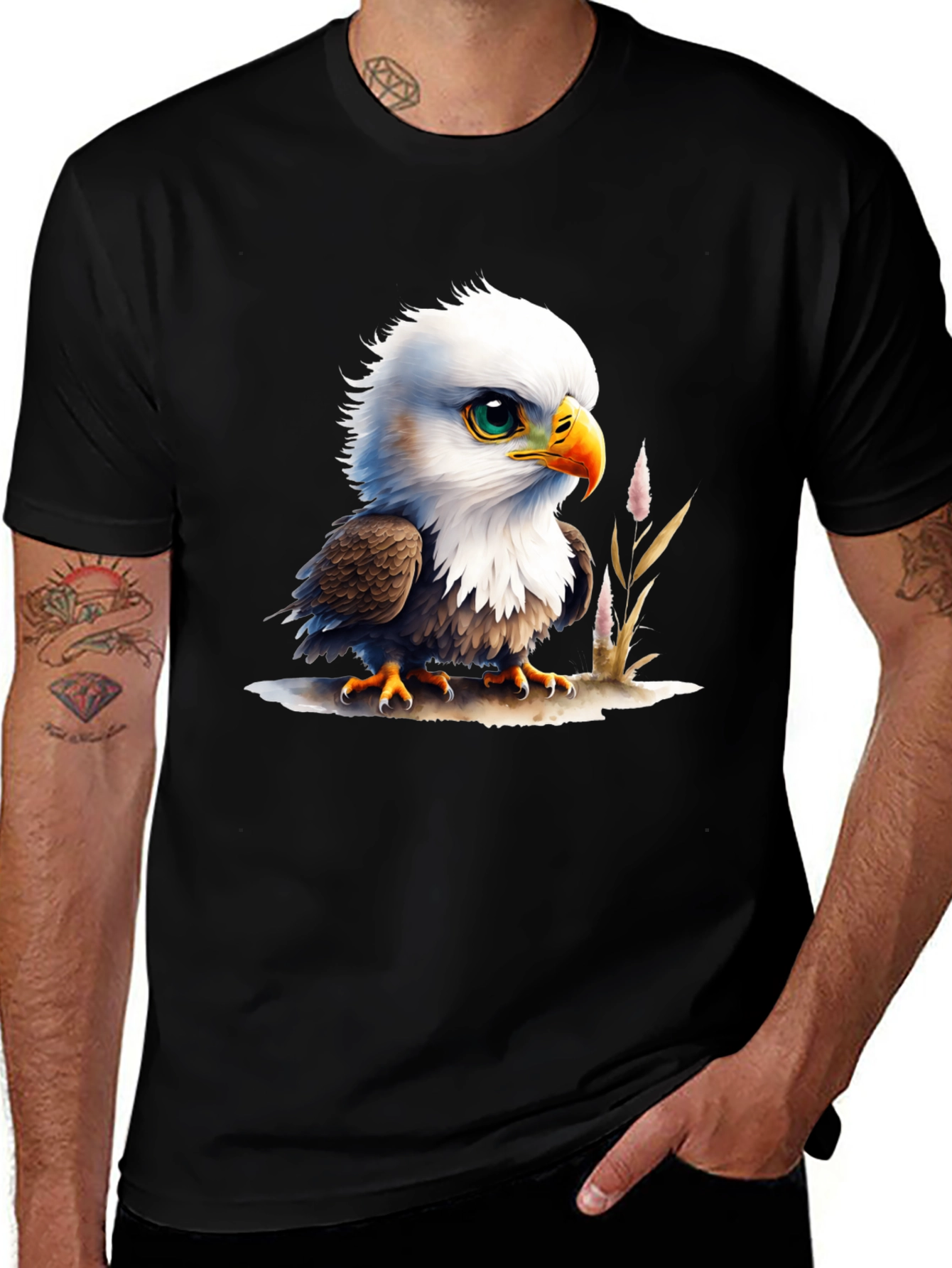 Bald Eagle Chick T-Shirt - Cute Graphic Tee
