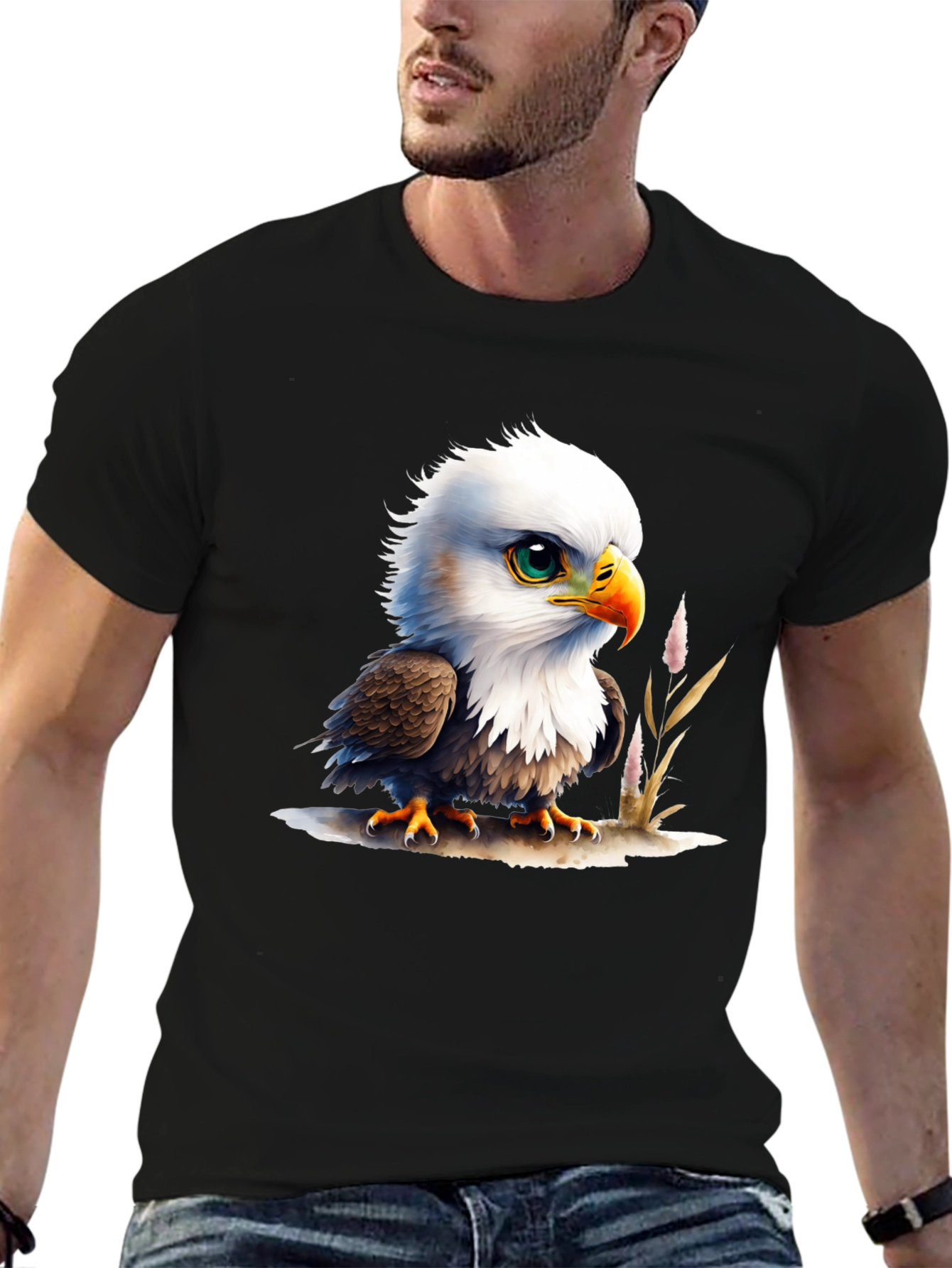 Bald Eagle Chick T-Shirt - Cute Graphic Tee