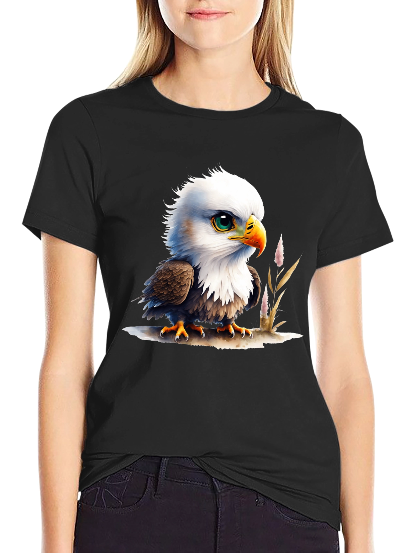 Bald Eagle Chick T-Shirt - Cute Graphic Tee