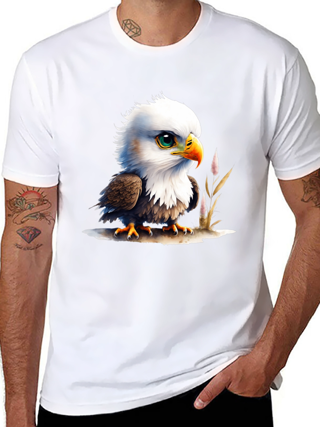Bald Eagle Chick T-Shirt - Cute Graphic Tee