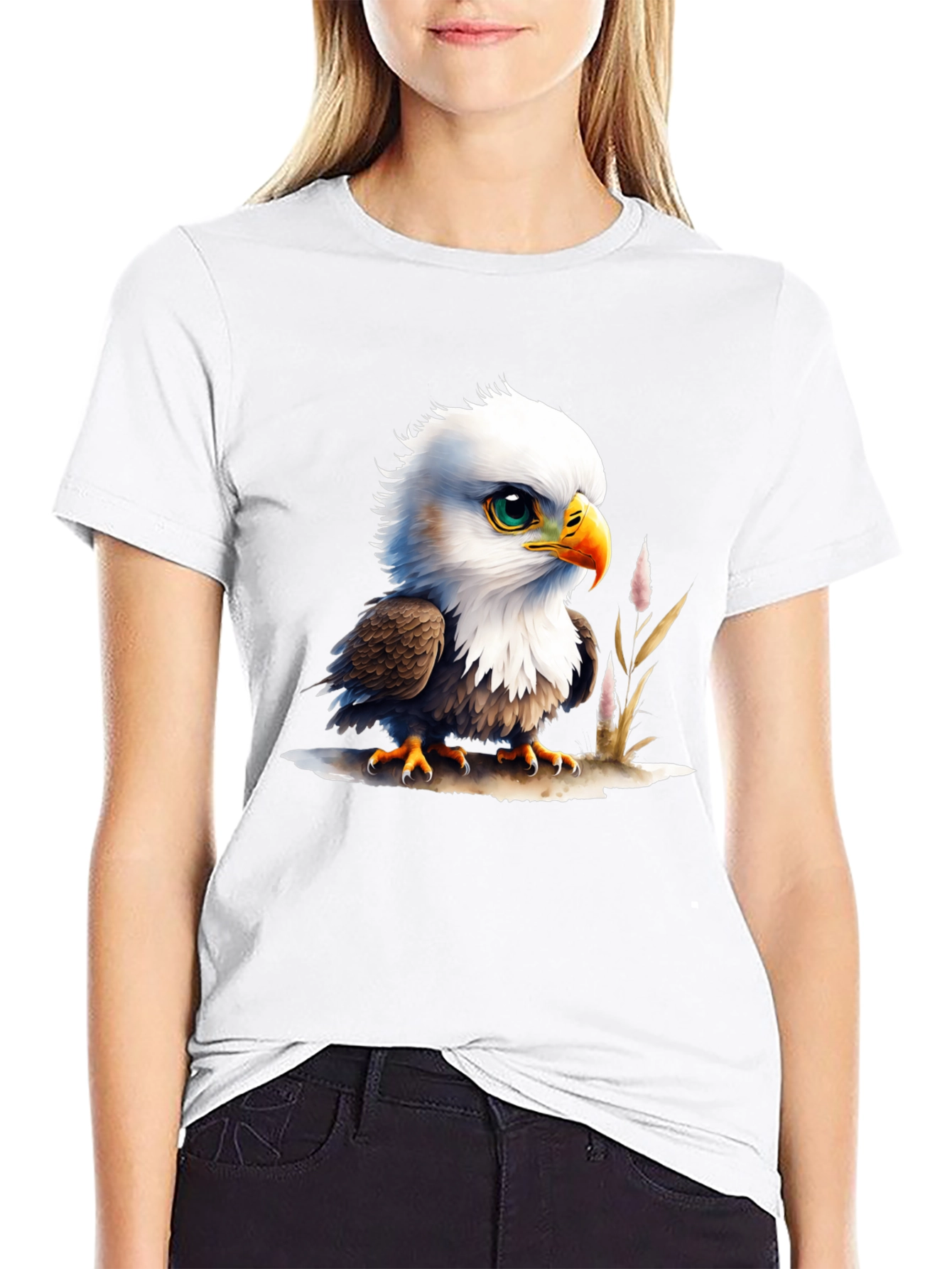 Bald Eagle Chick T-Shirt - Cute Graphic Tee