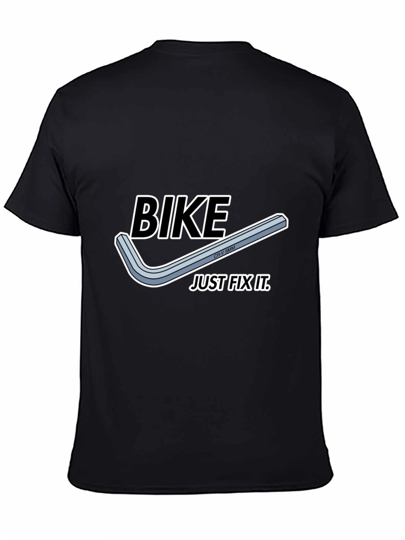 Bike Just Fix It T-Shirt - Black