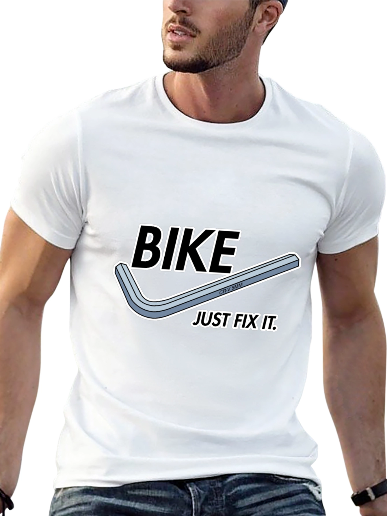 Bike Just Fix It T-Shirt - Black